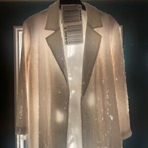 White Sequin Kenneth Cole Jacket
